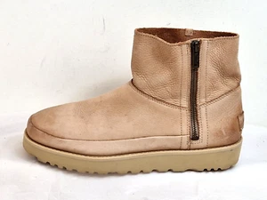 Ugg Australia Deconstructed Mini Cremallera Damas Botas Cuero Marrón Claro UK 8 EU 41 - Imagen 1 de 9