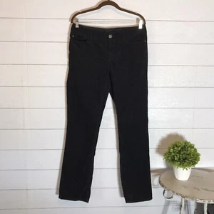 Pantalone donna Eddie Bauer tg 8 nero moderno slim velluto a coste gamba dritta casual - Foto 1 di 11