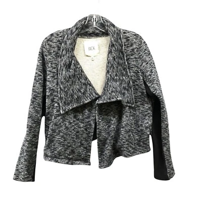 Jack By BB Dakota Chaqueta Corta Mujer S Gris Frente Abierto Moto Sudadera Foto 1 de 4