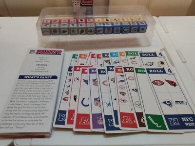 Juego de dados de fútbol americano con licencia oficial NFL Fanzy MasterPieces 2018 completo usado en excelente estado Foto 1 de 4