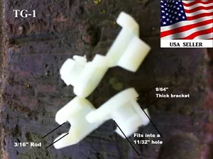 CHEVY AND GMC Tailgate Handle Rod Clips 1981 TO 1998 , 1-PR TG-01 - Picture 1 of 12
