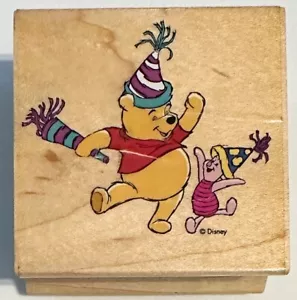 Estampilla de goma para toda la noche de los medios de comunicación de Disney de Winnie the Pooh Party con lechón 997 -F05 - Imagen 1 de 5