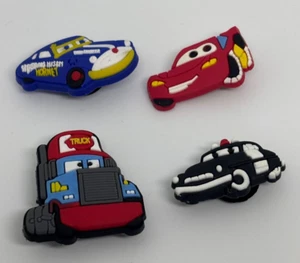 Lot x 4 Crocs Jibbitz Shoe Charms Disney Pixar Cars Movie Lighting McQueen Truck - Picture 1 of 1