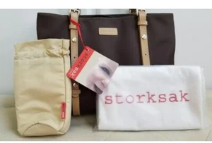 Storksak Gigi Baby Diaper Changing Bag - Chocolate & Accessories - Picture 1 of 7