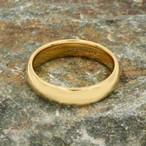 New 14k Yellow Gold byChance 3.8 mm Thick/Wide Wedding Band/Ring Size 4.75 - Picture 1 of 3