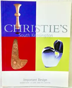 2000 Christie's South Kensington Auction Catalogue IMPORTANT DESIGN - Imagen 1 de 2