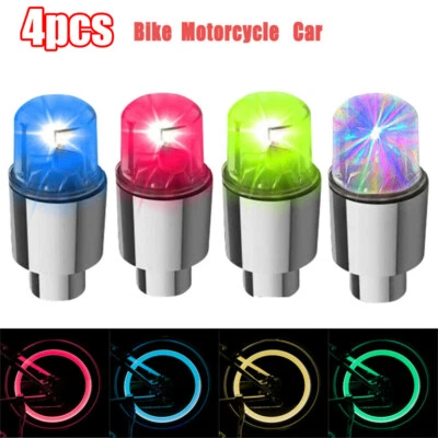 4pcs LED Waterproof Car Wheel Tyre Tire Air Valve Stem Cap Decoration Light Lamp - Image 1 of 4