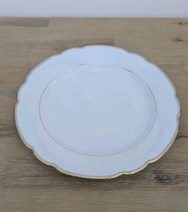 Speiseteller Wellen-Goldrand InKa Seltmann Weiden Teller Porzellan 24cm (3) - Bild 1 von 5