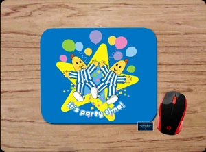 BANANAS IN PAJAMAS PARTY TIME STAR BLUE MOUSE PAD DESK MAT KIDS CARTOON FUN ART - Picture 1 of 1