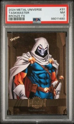 #d/150 BRONZE PSA 7 NM TASKMASTER 2024 METAL UNIVERSE FX #31 MARVEL COMIC *TPHLC - Image 1 of 2