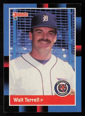 1988 Donruss Walt Terrell #91a Detroit Tigers Baseball Card - Image 1 of 2