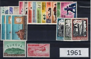 1961 San Marino Annata completa NO bf MNH - Imagen 1 de 1