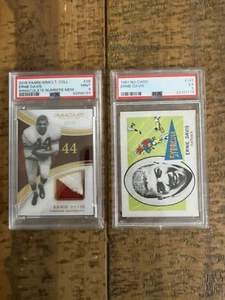 Ernie Davis Immaculate Numbers, 2 Color, #’d/25 Pop 2 And 1961 Rookie Lot. Mint! - Picture 1 of 7
