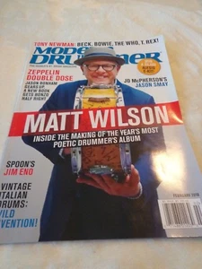 MODERN DRUMMER MAGAZINE-MATT WILSON-FEBRUARY 2018-EUC - Picture 1 of 1