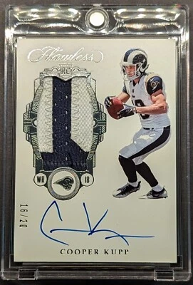 COOPER KUPP Rookie Auto 2017 Flawless Silver Foil Patch SP /20 RPA - Image 1 of 4