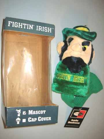 NCAA Notre Dame Fighting Fightin Irish Golf Mascot Driver Headcover, Licensed Cover