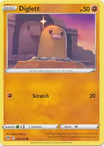 SWSH Darkness Ablaze Rarity: Common Card Diglett - 084/189 - Imagen 1 de 1