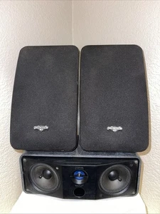 (2) Polk Audio M2 Outdoor Speakers w Angled Wall Mount & (1) RM Series II Center - Picture 1 of 12