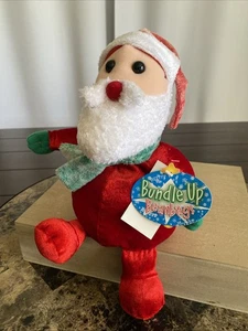 Vintage Kmart COMMONWEALTH KONVOLUT SITZSÄCKE SANTA rot & rosa 11" Neu mit Etikett - Bild 1 von 17