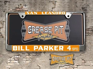 Bill Parker 4 SPD  License Plate Frame San Leandro - Picture 1 of 3