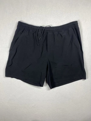 Pantalones Cortos Lululemon Pace Breaker Para Hombre 2XL Negros 7” Entrepierna Rendimiento Elastizados Gimnasio Foto 1 de 4