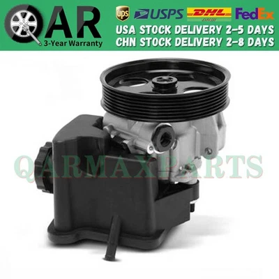Power Steering Pump w/ Pulley for Mercedes-Benz W203 C230 C320 1.8L 2003-2005 - Image 1 of 4