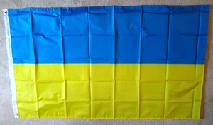 Ukraine Double Sided 3' x 5' Blue & Yellow Flag Banner Brass Grommets New - Picture 1 of 5