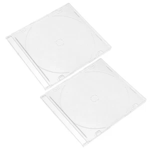 2 Pcs Aufbewahrungsbox Aus Acryl Reisen DVD-Aufbewahrungs-Organizer - Afbeelding 1 van 12