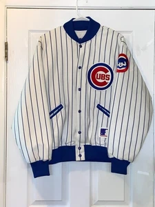 VINTAGE MLB FELCO NY MENS LARGE CHICAGO CUBS JACKET MADE IN USA - Picture 1 of 8