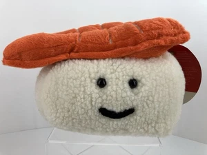 7" Think Geek Sushi Kawaii Happy Face Salmon Sashimi Stuffed Animal Plush - Picture 1 of 10