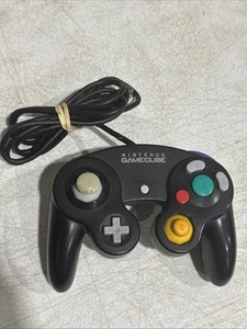 Nintendo GameCube Controller - Black Nice Condition Tested - Picture 1 of 11