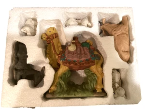 Krippe Porzellan Biskuittiere Schaf, Kuh, Esel, Kamel - Bild 1 von 9