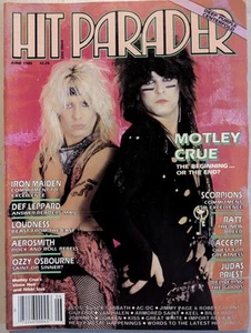 Hit Parader June 1985 Motley Crue, Ratt, KISS, Loudness, Maiden, Jimmy Page,Ozzy - Picture 1 of 17