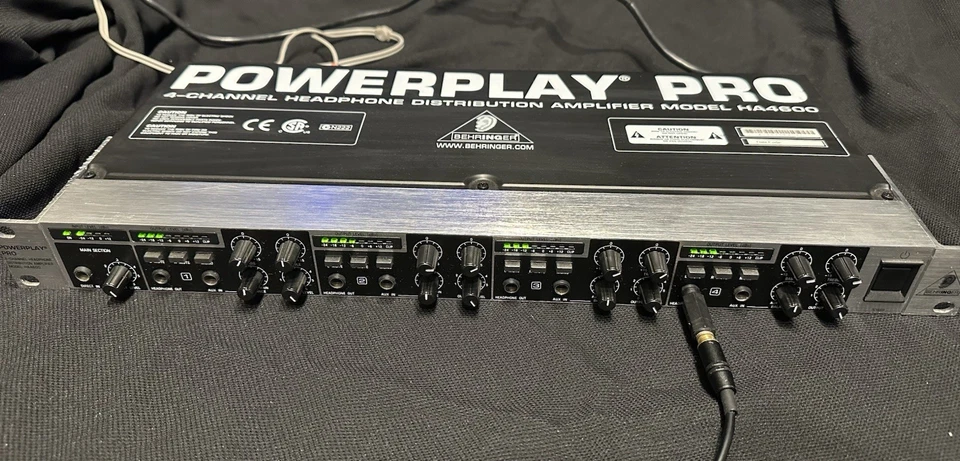 Behringer Powerplay Pro HA4600 4-Channel Headphone Mixing Distribution Amplifier - Image 1 of 4