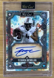 🔥 1/1🔥 2024 Wild Card 5 Card Draw Tetairoa McMillan Pre Rookie Auto Encased - Picture 1 of 2