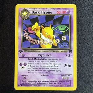 Dark Hypno 26/82 - 1ª Edición Team Rocket Regular Pokemon TCG Tarjeta WOTC - Imagen 1 de 2