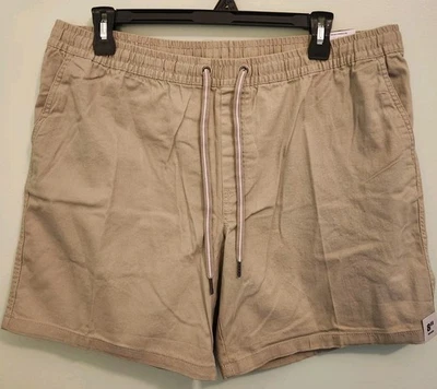 George Men's XL 40-42 Stretch Waist Pull On Shorts SANDSTORM KHAKI 8" #10725 - Image 1 of 3