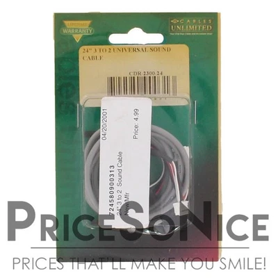 Cables Unlimited 24" 3-to-2 Universal Sound Cable CDR-2300-24 - Image 1 of 2
