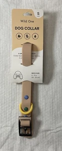 Wild One Adjustable Dog Collar - Small (Neck 8” - 12”) - Tan Colorblock - New - Picture 1 of 4