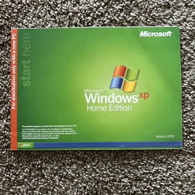 Microsoft Windows XP Home Edition 2002 FULL OS OEM For New HPQ PC Only - Image 1 of 4