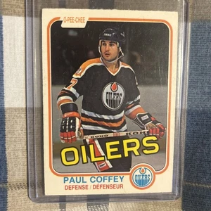Tarjeta PAUL COFFEY ROOKIE 81-82 O-PEE-CHEE #111 EDMONTON OILERS - Imagen 1 de 10