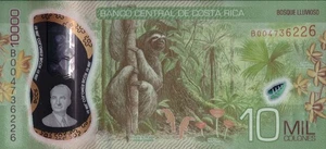 COSTA RICA 10000 COLONES 2019 P-283 UNC - Picture 1 of 2