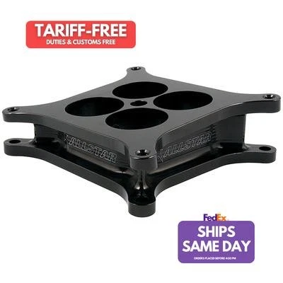 Allstar ALL25975, One Black Aluminum Angled Carb Spacer 4150 Performance Parts - Image 1 of 4