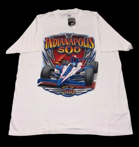 Indianapolis Indy 500 Tee T-Shirt Herren XL Winners weiß 2010 Neu mit Etikett Rundhalsausschnitt - Bild 1 von 14