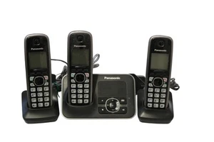 Panasonic Kx-Tg6521e Cordless Phone & Answering Machine Set Of 3 - Afbeelding 1 van 3
