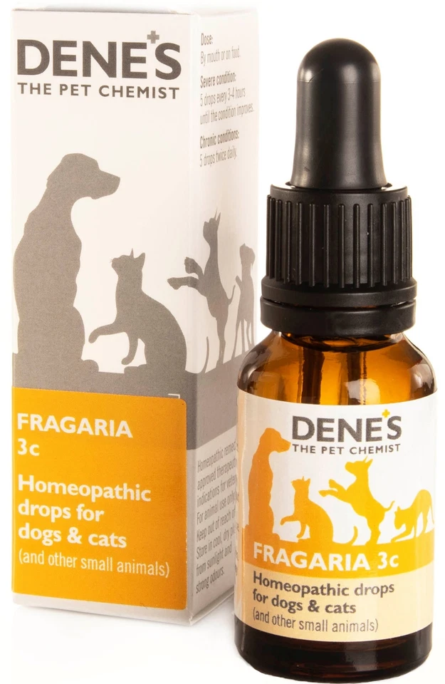 Denes Homeopathic Fragaria 3c 15ml Dog Cat Mammals Teeth Plaque