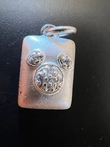 Small Mickey Mouse Sterling Charm Pendant Disney 925 - Picture 1 of 6