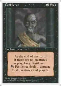 Pestilence 4th Edition Light Play MTG Magic DNA GAMES - Picture 1 of 1