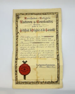 Authentic Vacheron Constantin 6100 Certificate 1959 | Original Warranty Vintage - Picture 1 of 10