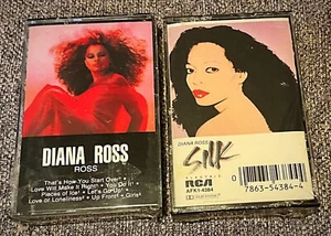 2 x “NEW” Diana Ross Cassettes ~Silk 1982 & Ross 1983 ~Silk ~Factory Sealed~ - Picture 1 of 2